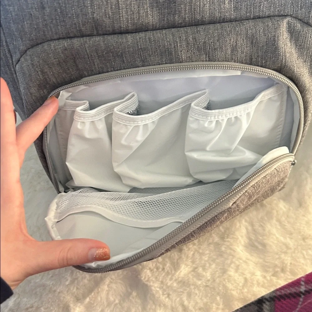 Elegant Gray Women's Baby Bag - Picture 2 of 6